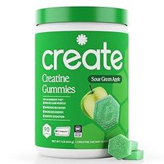Creatine Monohydrate Gummies, Sour Green Apple, 90ct