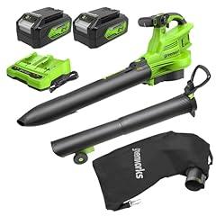 Greenworks 48V 520 CFM Brushless Leaf Blower Vacuum