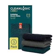 Cleanlogic Stretchy Sport Exfoliating Washcloth 3-Pack