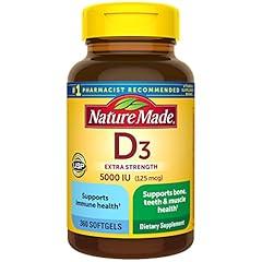 Nature Made Extra Strength Vitamin D3 5000 IU 360 Softgels