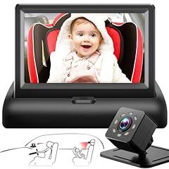 Shynerk Baby Car Mirror with Camera Display