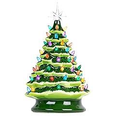 Christmas Forever Lighted Ceramic Tree 16"