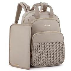 Mommore Quilted Diaper Backpack with Changing Pad