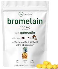 Bromelain with Quercetin & MCT Oil Softgels