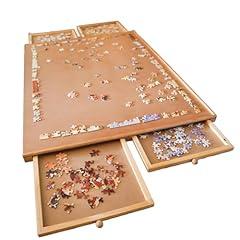 Bits and Pieces Wooden Jigsaw Puzzle Plateau
