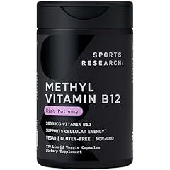 Sports Research Vitamin B12 2000mcg with Coconut MCT