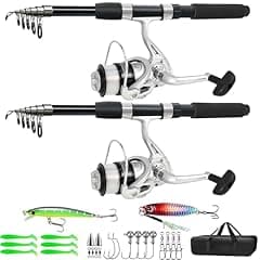 Fishing Pole Combo 6.9ft Telescopic Set