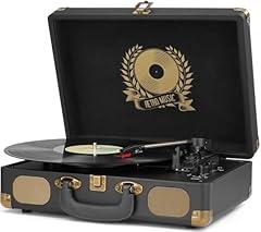 Mersoco Vintage Bluetooth Record Player Suitcase