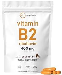 Vitamin B2 Riboflavin 400mg Softgels