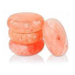 Glowyn Pink Himalayan Salt Massage Stones Set