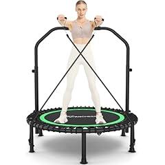 ANCHEER Foldable Mini Trampoline with Adjustable Handle