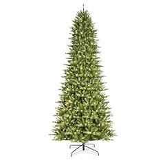 Puleo International 12' Pre-Lit Slim Fraser Fir Tree