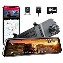 Lingdu 12" Mirror Dash Cam 4K UHD