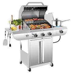 Electactic 34,000 BTU 3-Burner Stainless Propane Grill