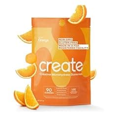 Create Creatine Monohydrate Gummies, Orange, 90ct