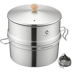 Campingmoon 2-Tier Camping Pot Steamer Set