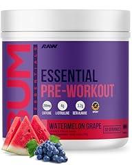 RAW Essential Pre-Workout Powder Watermelon Grape
