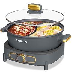 Dezin Dual-Sided Electric Hot Pot, 6L Shabu Shabu