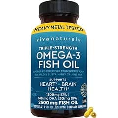 Viva Naturals Omega 3 Fish Oil Softgels