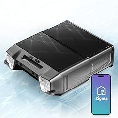 2025 Upgraded Version -Zigma Solar Pool Skimmer, Robotic Pool Surface Skimmer Cleaner with Remote Control -24 Hours Continuous Cleaning Smart Obstacle Avoidance Dual Charging Options -Y80P APP Support