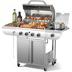 COWSAR 4-Burner Stainless Steel Gas Grill