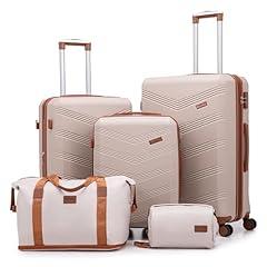 CONCEPTEN 5 Piece Expandable Luggage Set