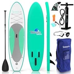 SereneLife Inflatable Stand Up Paddle Board Set