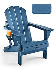 Ciokea Royal Blue Folding Adirondack Chair