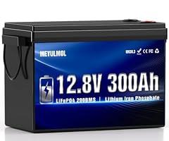 MEYULMOL 12V 300Ah LiFePO4 Lithium Battery