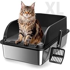 KISENG Stainless Steel Cat Litter Box