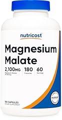 Nutricost Magnesium Malate 2,100mg, 180 Vegetarian Capsules