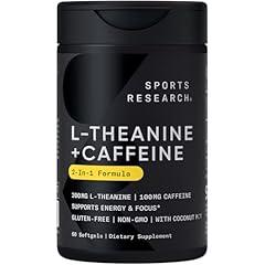 Sports Research L-Theanine with Caffeine & MCT Oil