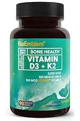 BioEmblem Vitamin D3 K2 Complex 5000IU 200mcg