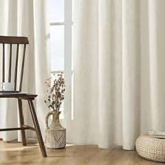 Joydeco Light Filtering Linen Curtains