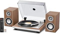 1byone Automatic Turntable with Speakers