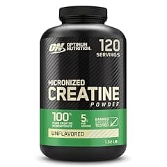 Optimum Nutrition Creatine Monohydrate Powder, Unflavored, 120 Servings