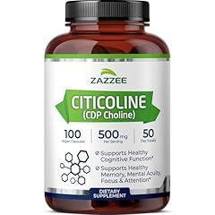 Zazzee Citicoline 500mg Vegan Supplement