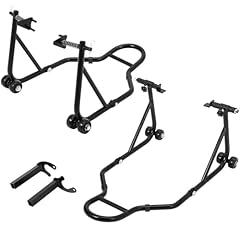 GarveeTech Motorcycle Front Rear Lift Stand Combo