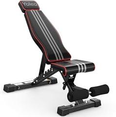 Yoleo Adjustable Foldable Weight Bench