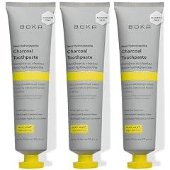 Boka Charcoal Yuzu Mint Toothpaste 3-Pack