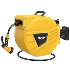 GOFORWILD Retractable Garden Hose Reel with Nozzles