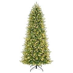 Puleo International 7.5 Ft Pre-Lit Slim Fraser Fir Christmas Tree