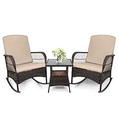 LEVELEVE Rocking Bistro Set - Khaki