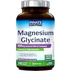 Innate Vitality Magnesium Glycinate 500mg Supplement