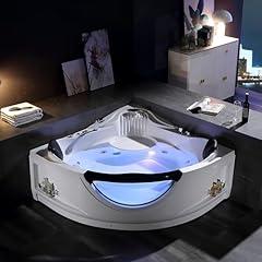 Empava Corner Whirlpool Bathtub with Heater