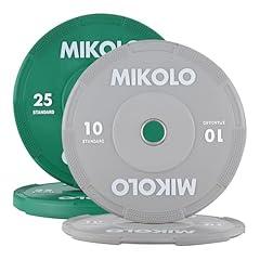 Mikolo Bumper Plates and Barbell Set