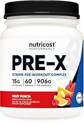 Nutricost Pre-X Xtreme Pre-Workout Powder, Fruit Punch