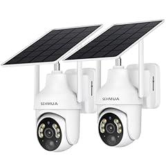 SEHMUA 2K Solar Wireless Outdoor Security Cameras