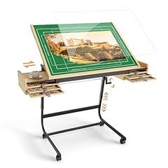 EVAWOO Adjustable Puzzle Table with Storage