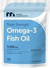 Micro Ingredients Triple Strength Omega 3 Fish Oil